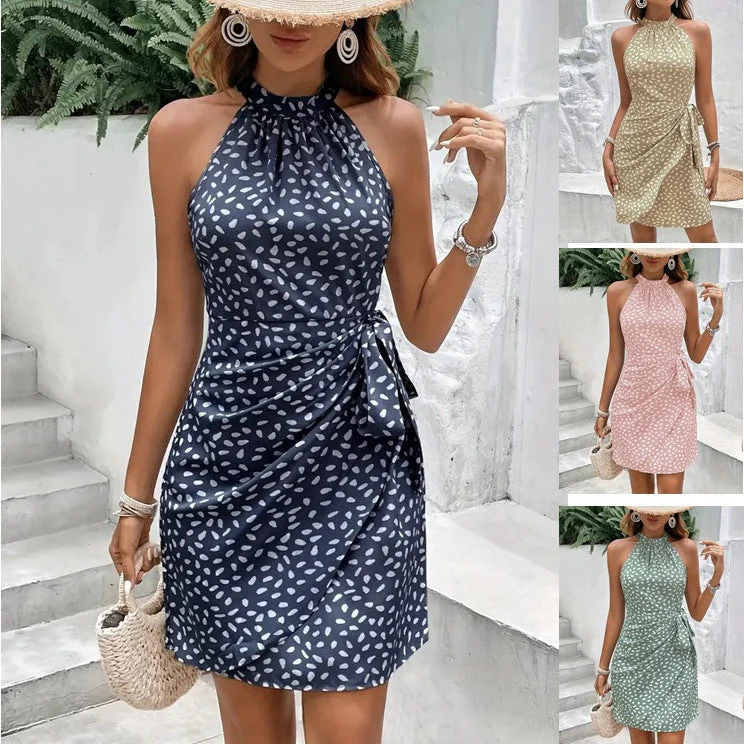 Steffie Dress | Cotton Summer Dress Halterneck - Image 8