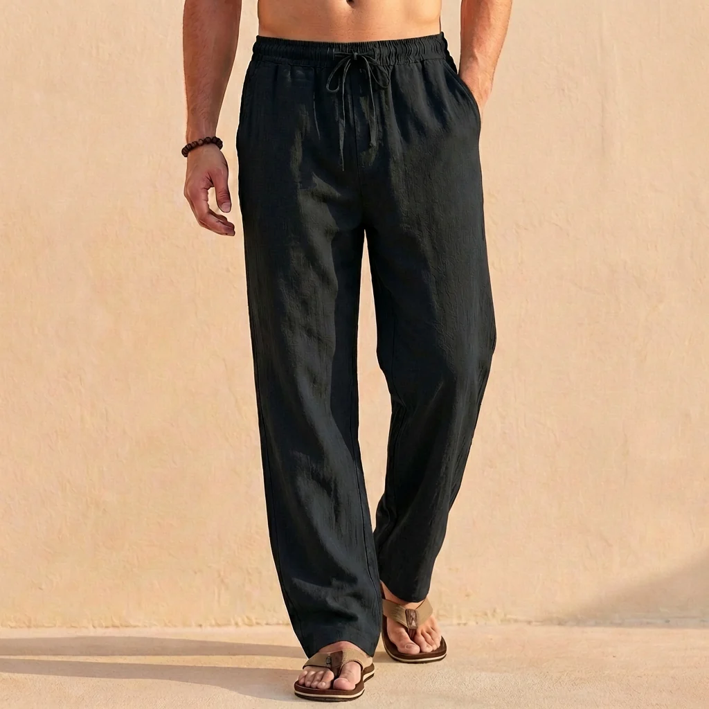 Theodore Relaxed Fit Trousers | Solid Full-Length Trousers - Image 3