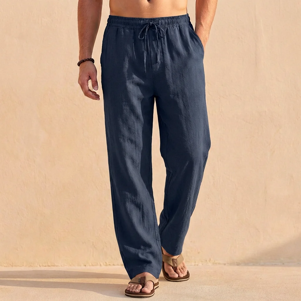 Theodore Relaxed Fit Trousers | Solid Full-Length Trousers - Image 4