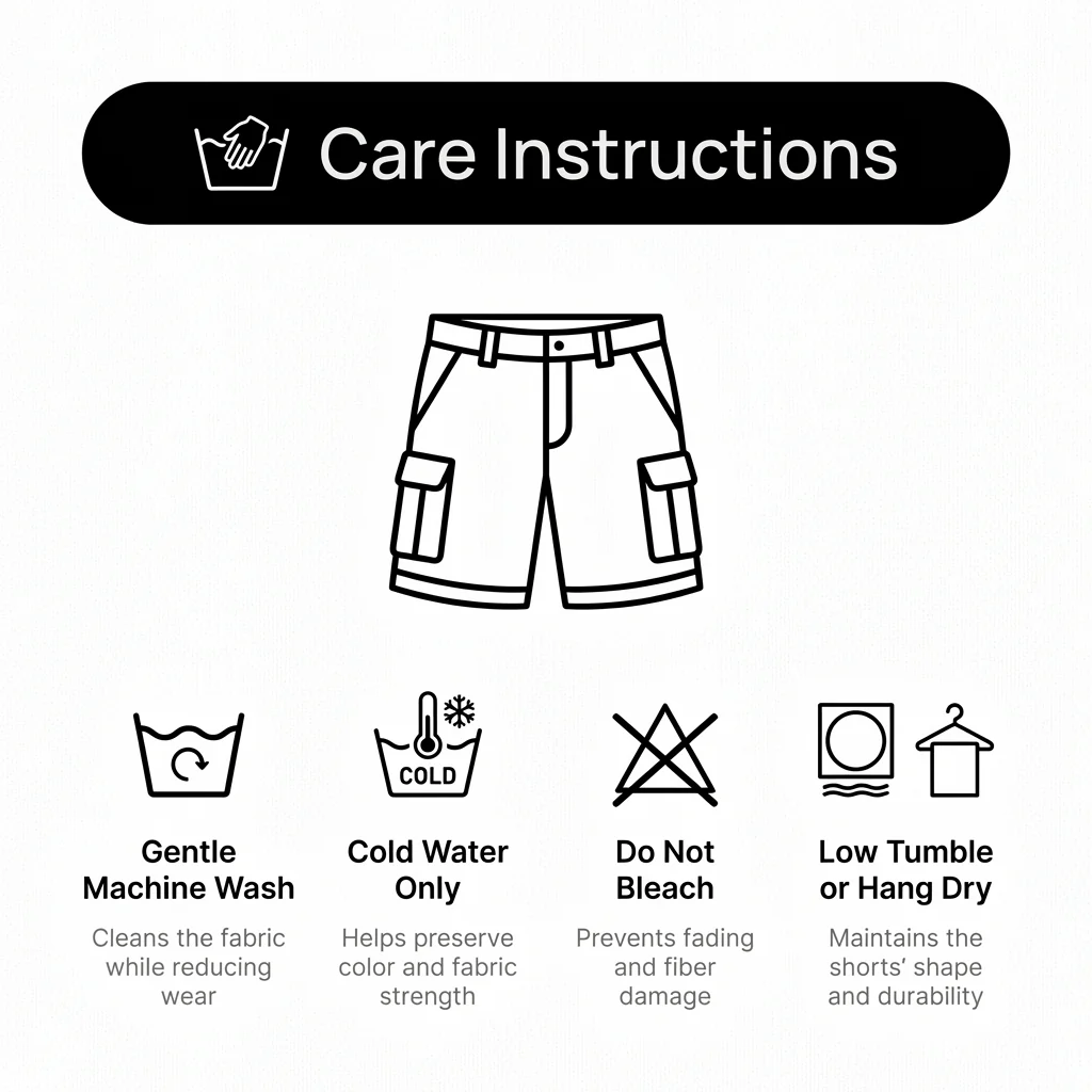 Oliver Relaxed Fit Cargo Shorts | Belted Cargo Pockets Cargo Shorts - Image 7