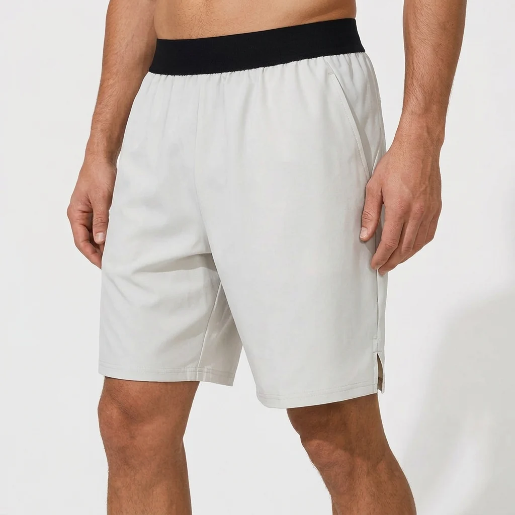 Theodore Relaxed Fit Shorts | Elastic Waistband Side Pockets Shorts - Image 3