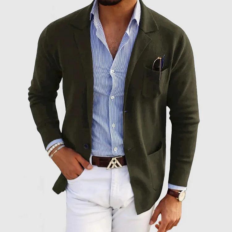 Theodore Slim Fit Blazer | Solid Notched Lapel Blazer - Image 6