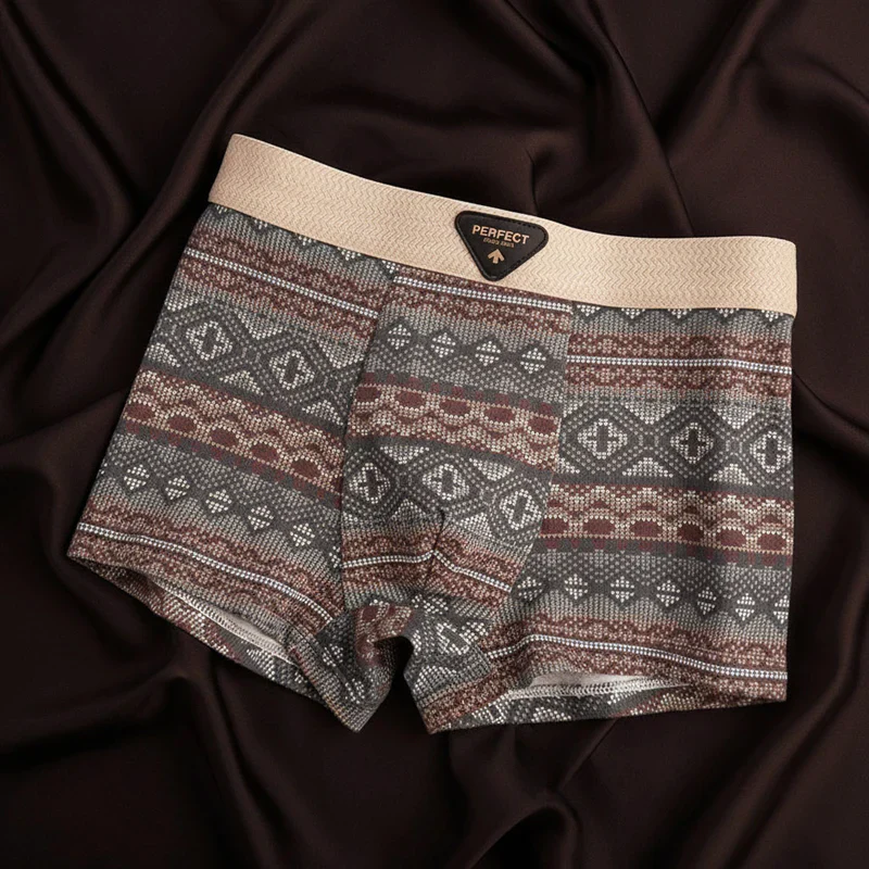 Thomas Form-Fitting Boxer Briefs | Geometric Mid-Thigh Boxer Briefs