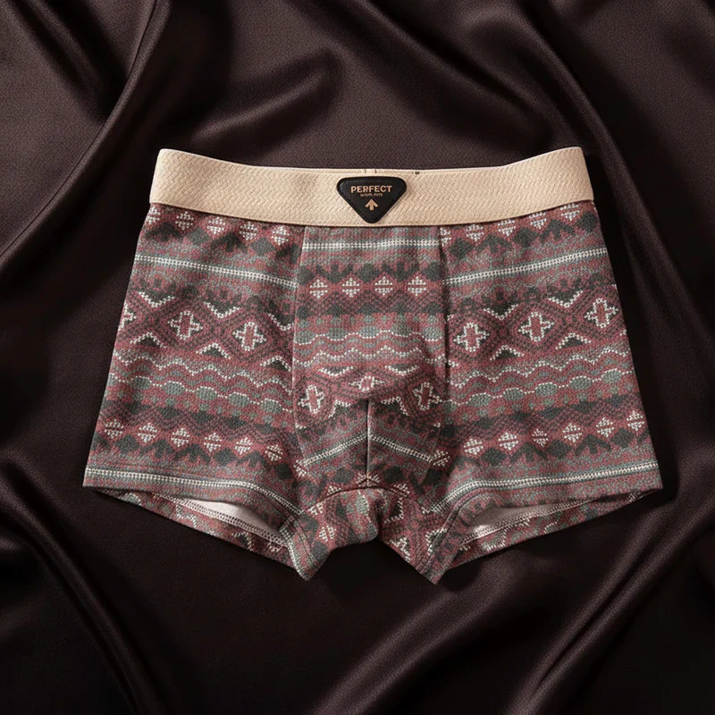 Thomas Form-Fitting Boxer Briefs | Geometric Mid-Thigh Boxer Briefs - Image 5