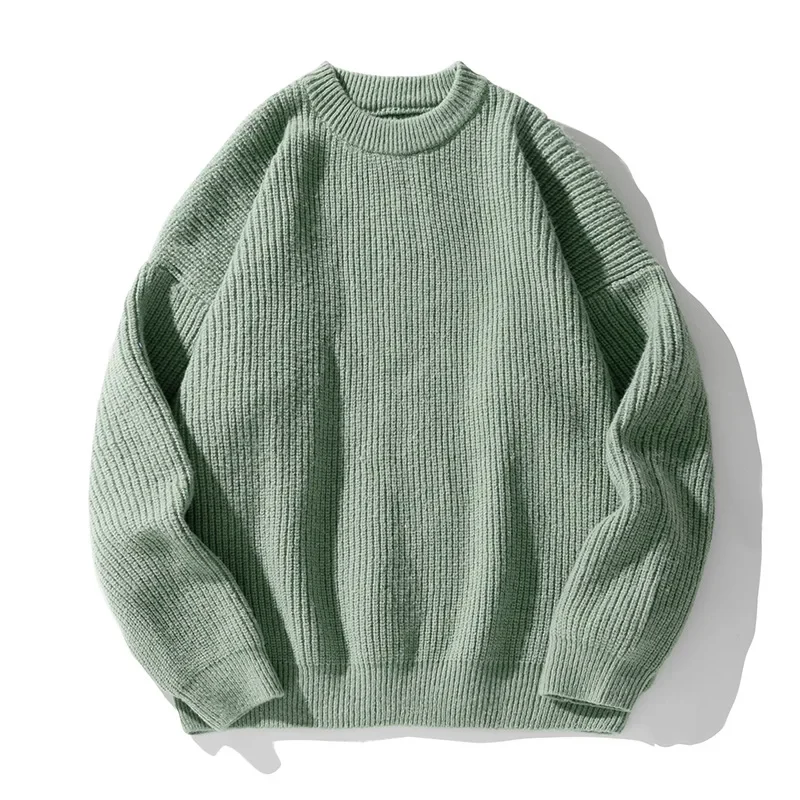 Theodore Minimalist Ribbed Crew Neck Sweater | Solid Knit Pullover - Image 6