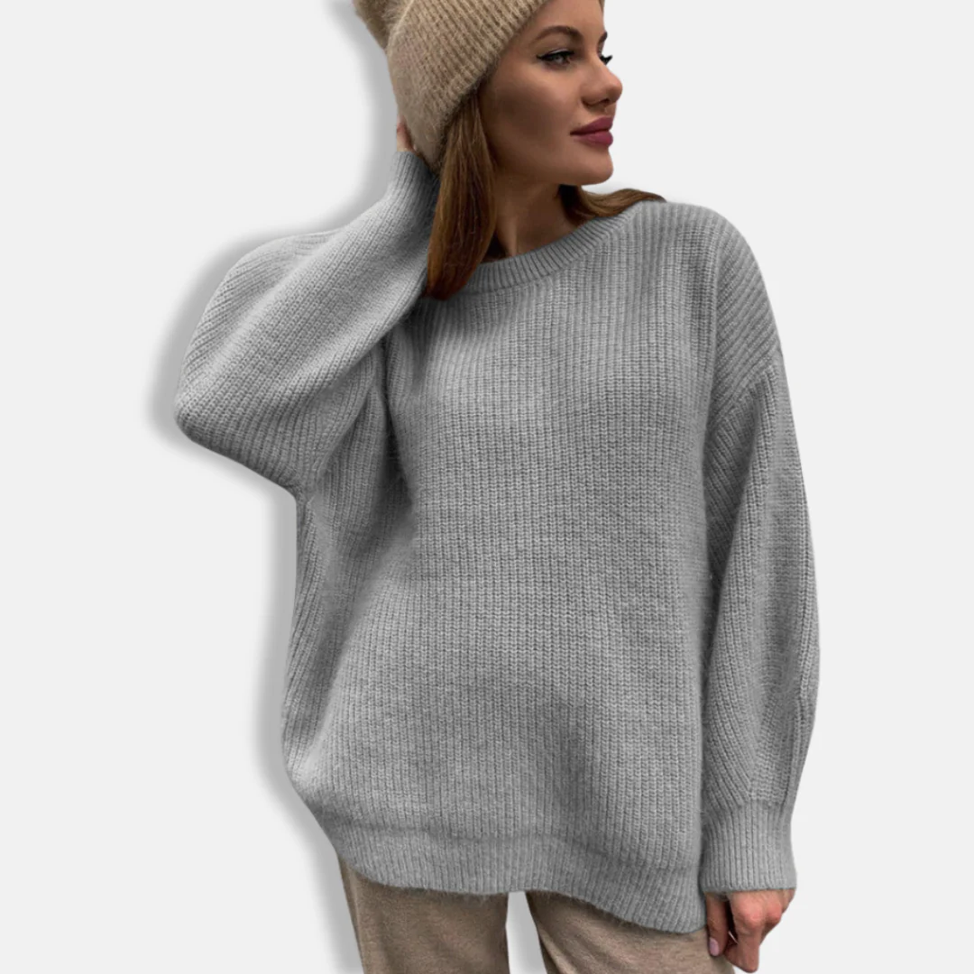 Women’s Oversized Sweater – Ribbed Knit – Relaxed Fit – Long Sleeve Casual Wear - Image 4
