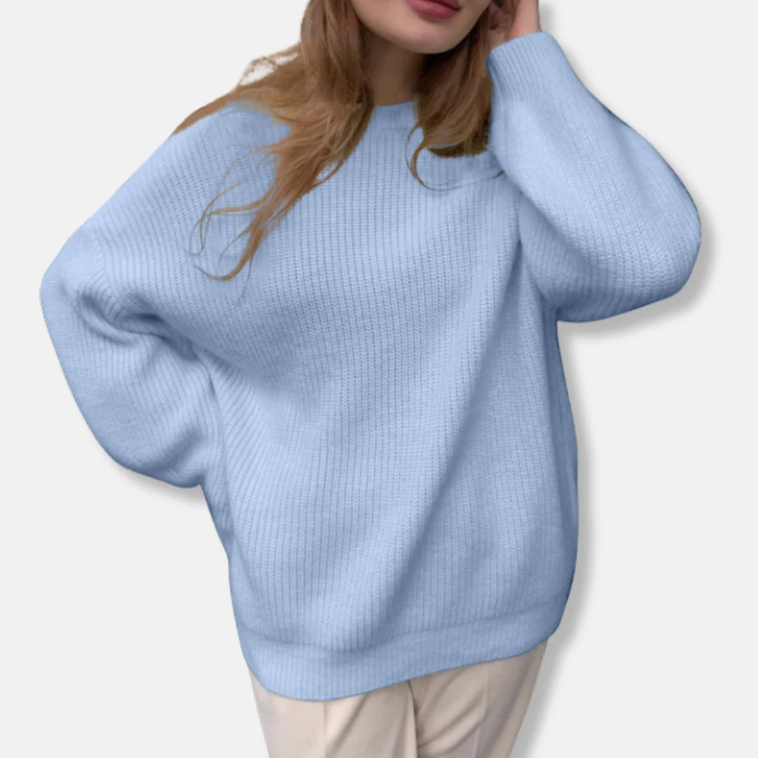 Women’s Oversized Sweater – Ribbed Knit – Relaxed Fit – Long Sleeve Casual Wear - Image 5