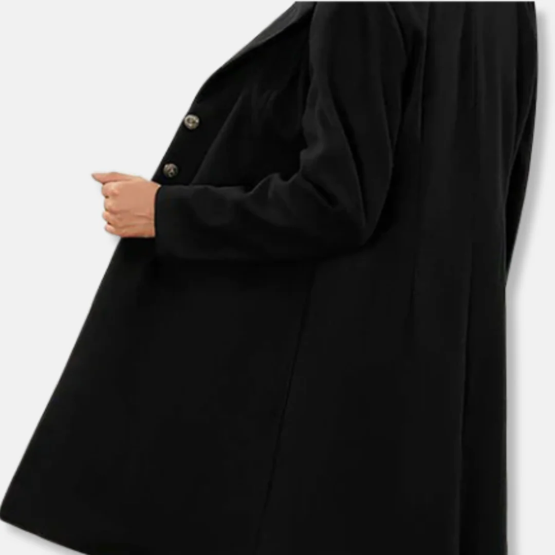 Women’s Wool Coat – Slim Fit – Mid-Length – Double-Breasted – Notched Lapel - Image 2